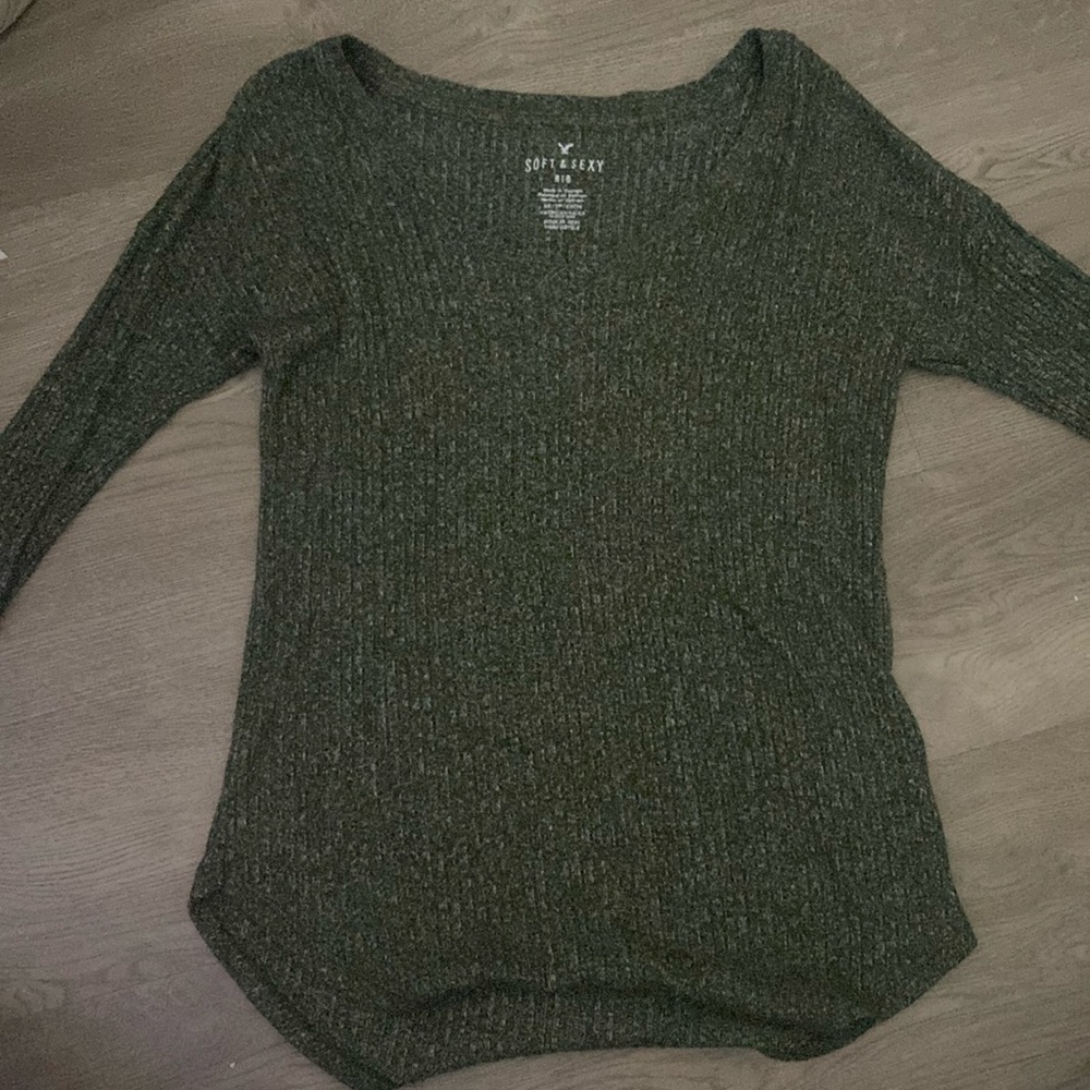American Eagle, green, soft and sexy, extra small long sleeve shirt